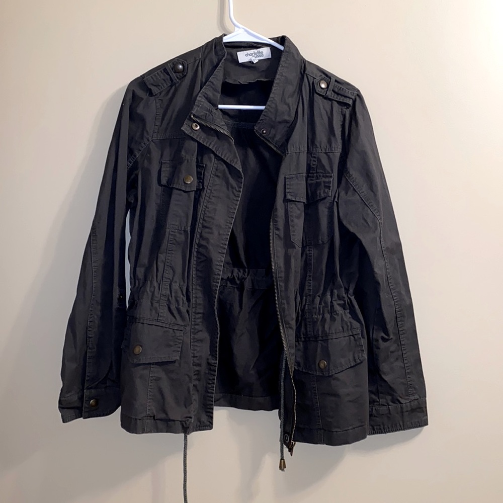 Charlotte Russe Dark Green Jacket. Size Medium. Smoke Free.